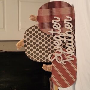 Sweater Weather table top wooden sign NWOT
